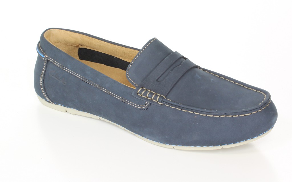 Clarks Półbuty 20358475 Navy Nubuck 
