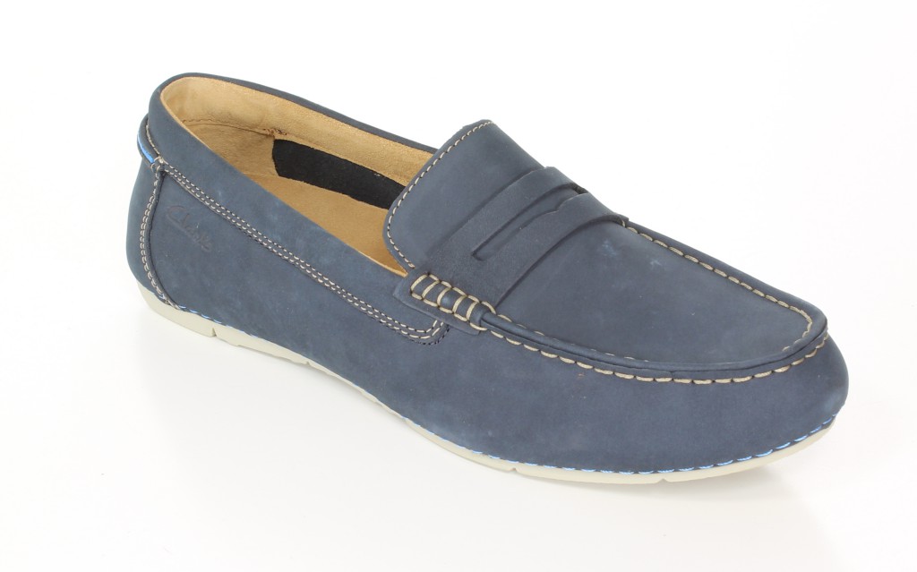 Clarks Półbuty 20358475 Navy Nubuck 