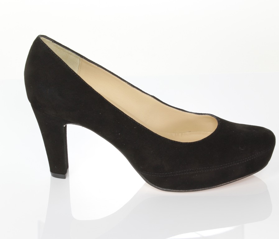 Unisa Czółenka Numar-14-Ks Black Kid Suede 