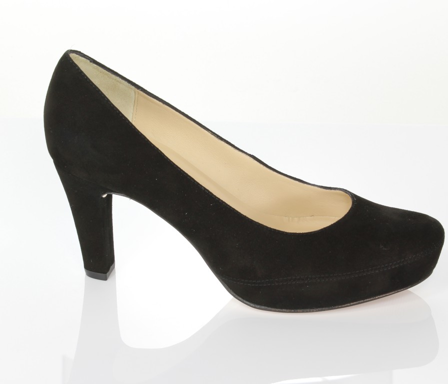 Unisa Czółenka Numar-14-Ks Black Kid Suede 