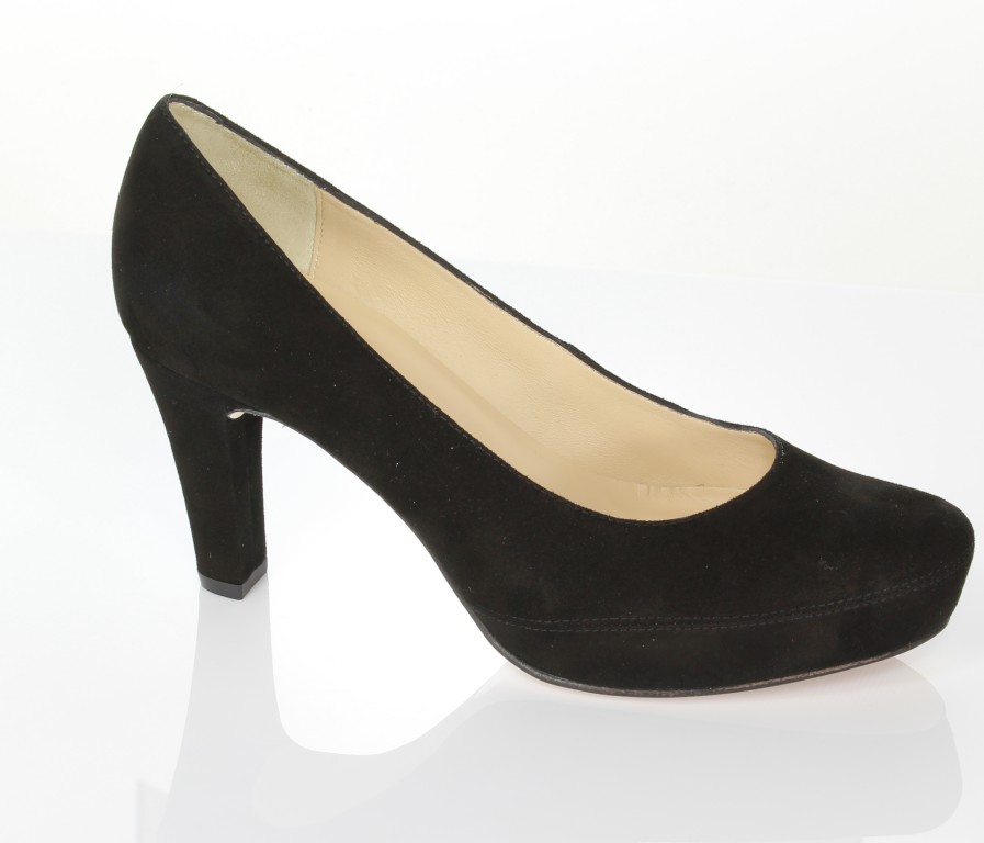 Unisa Czółenka Numar-14-Ks Black Kid Suede 