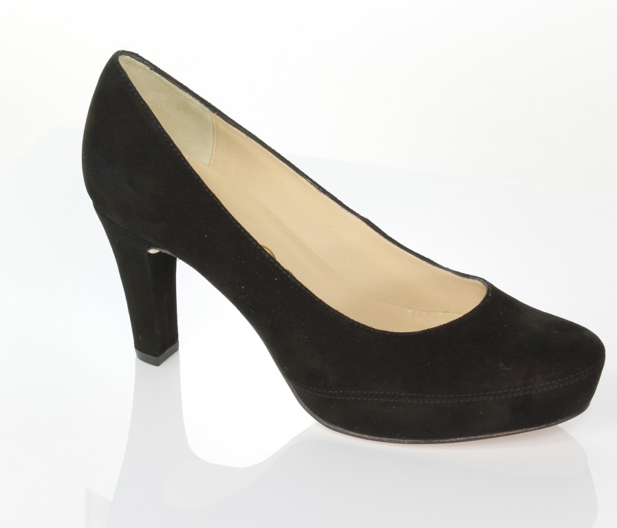 Unisa Czółenka Numar-14-Ks Black Kid Suede 