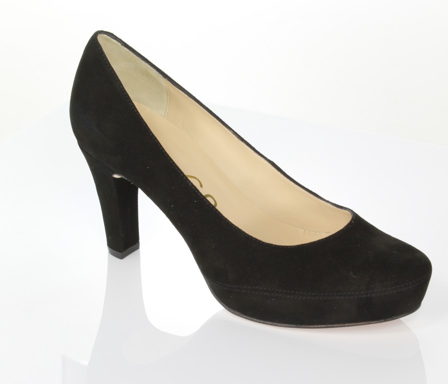 Unisa Czółenka Numar-14-Ks Black Kid Suede 