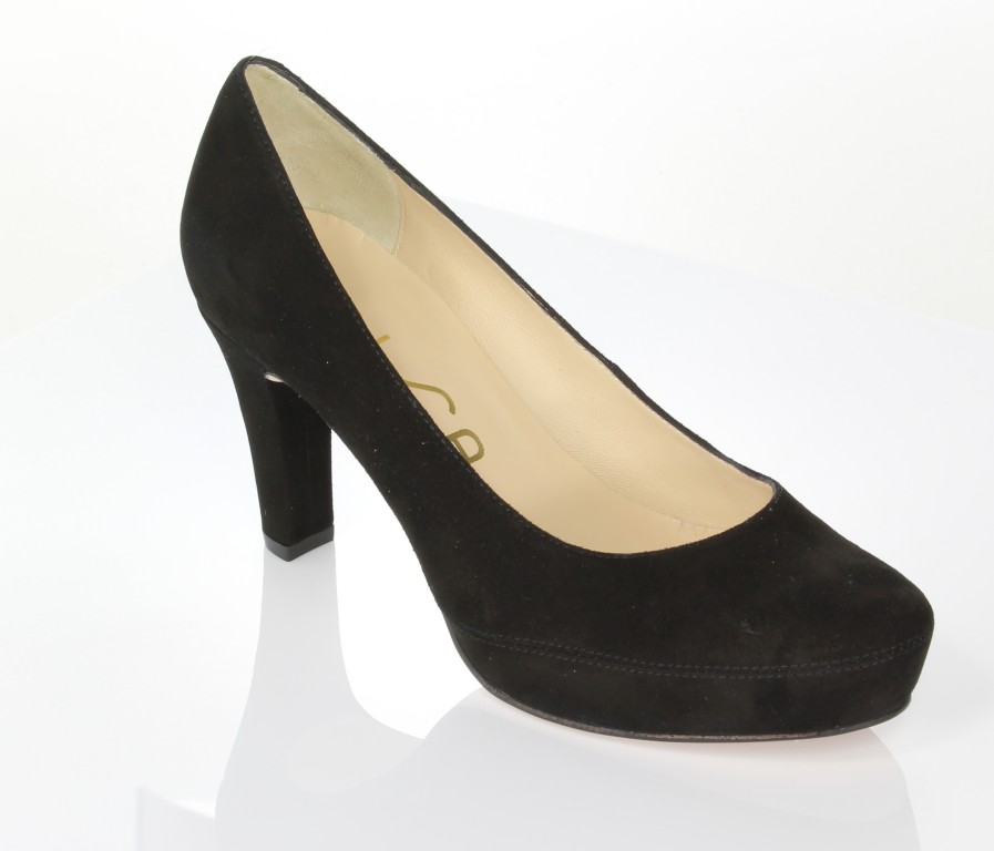 Unisa Czółenka Numar-14-Ks Black Kid Suede 