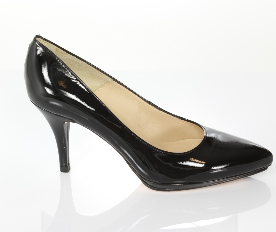 Unisa Czółenka Pepas-Pa Black Patent 