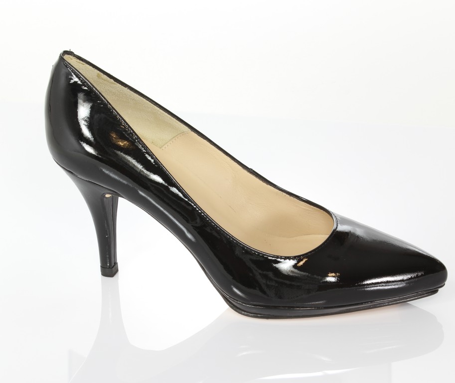 Unisa Czółenka Pepas-Pa Black Patent 