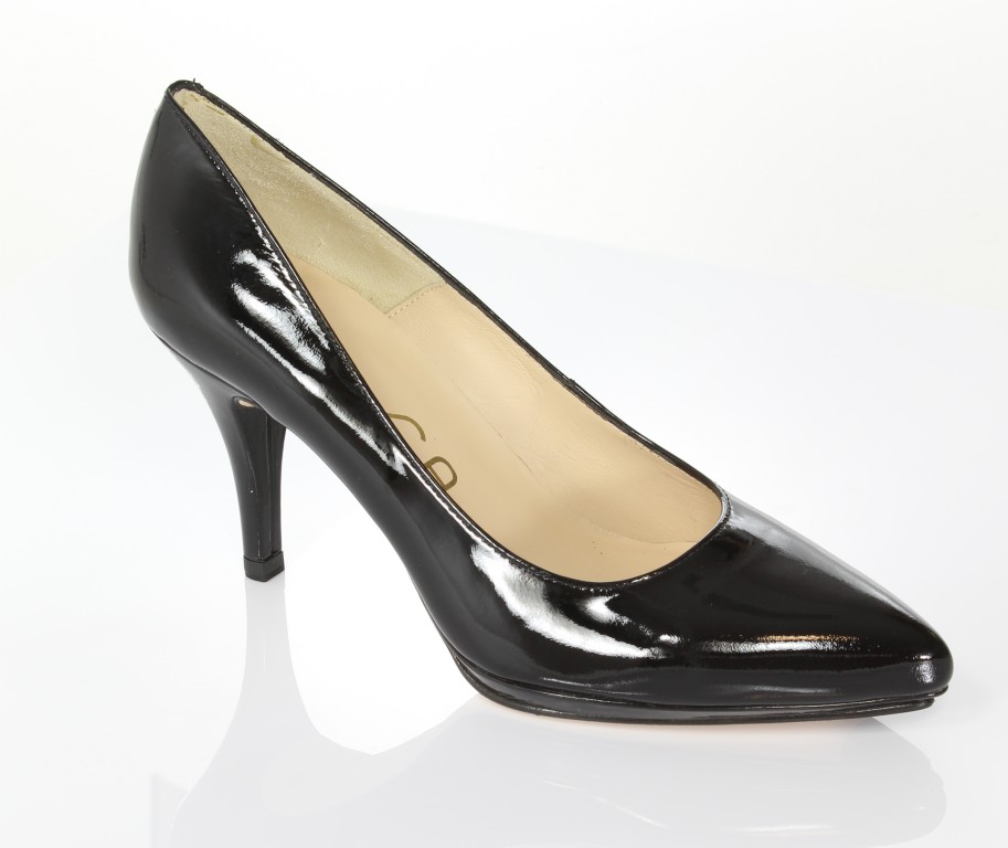 Unisa Czółenka Pepas-Pa Black Patent 