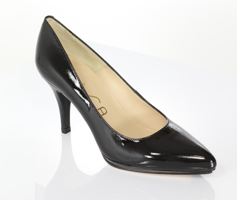 Unisa Czółenka Pepas-Pa Black Patent 