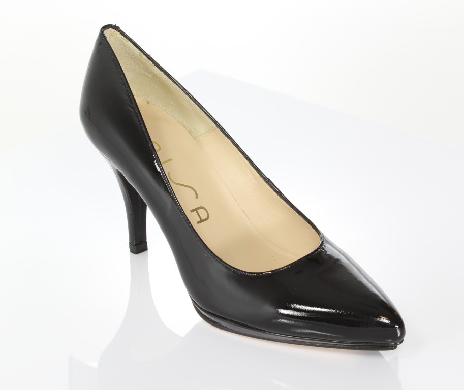 Unisa Czółenka Pepas-Pa Black Patent 