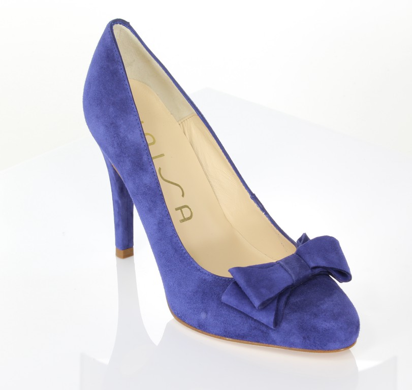 Unisa Czółenka Peyon-Ks Deep Blue Kid Suede 