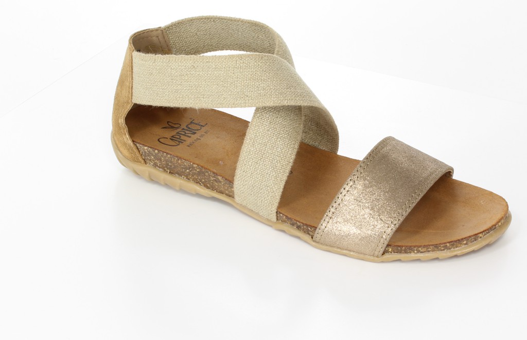 Caprice Sandały 9-28680-22 Ant Gold Beige 