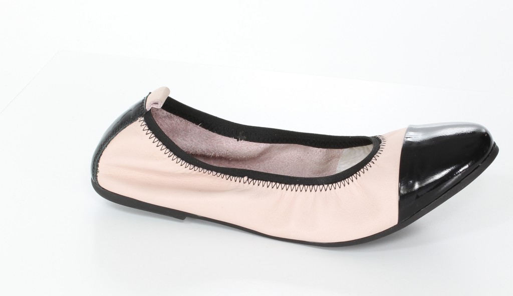 Mr.Tops Baleriny 1801 Puder/Nero 