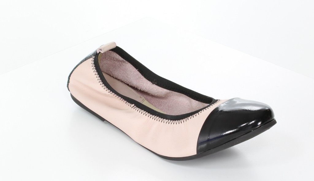 Mr.Tops Baleriny 1801 Puder/Nero 