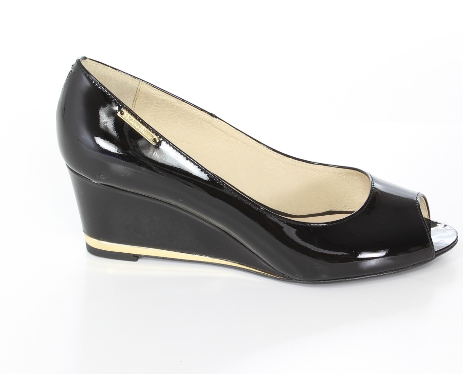 Mario Bolucci Czółenka 1405-YR02 Czarny-Lakier 