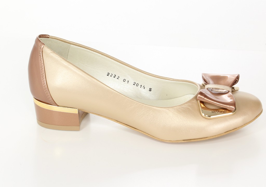 Neścior Baleriny 75-K Brąz Perła/Miedź L