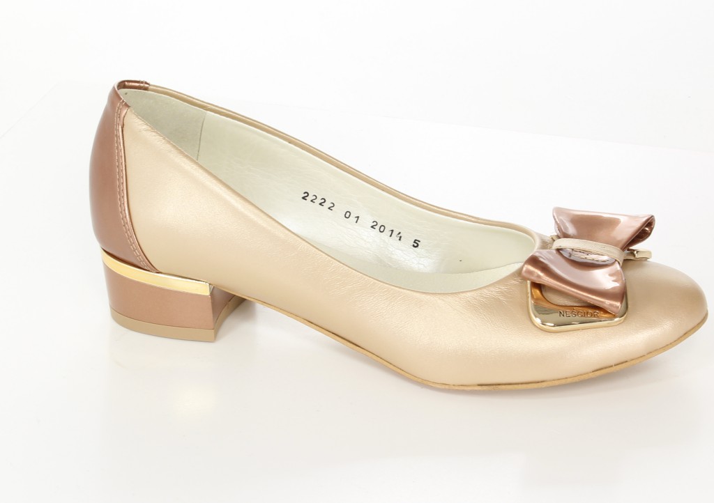 Neścior Baleriny 75-K Brąz Perła/Miedź L