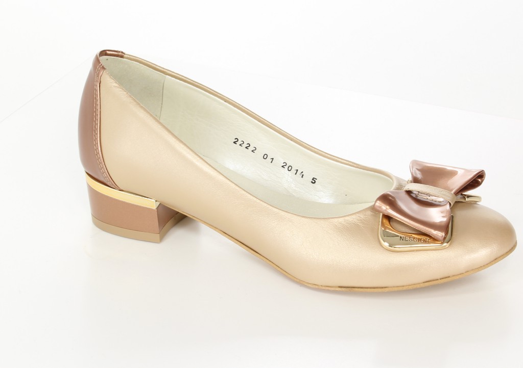 Neścior Baleriny 75-K Brąz Perła/Miedź L