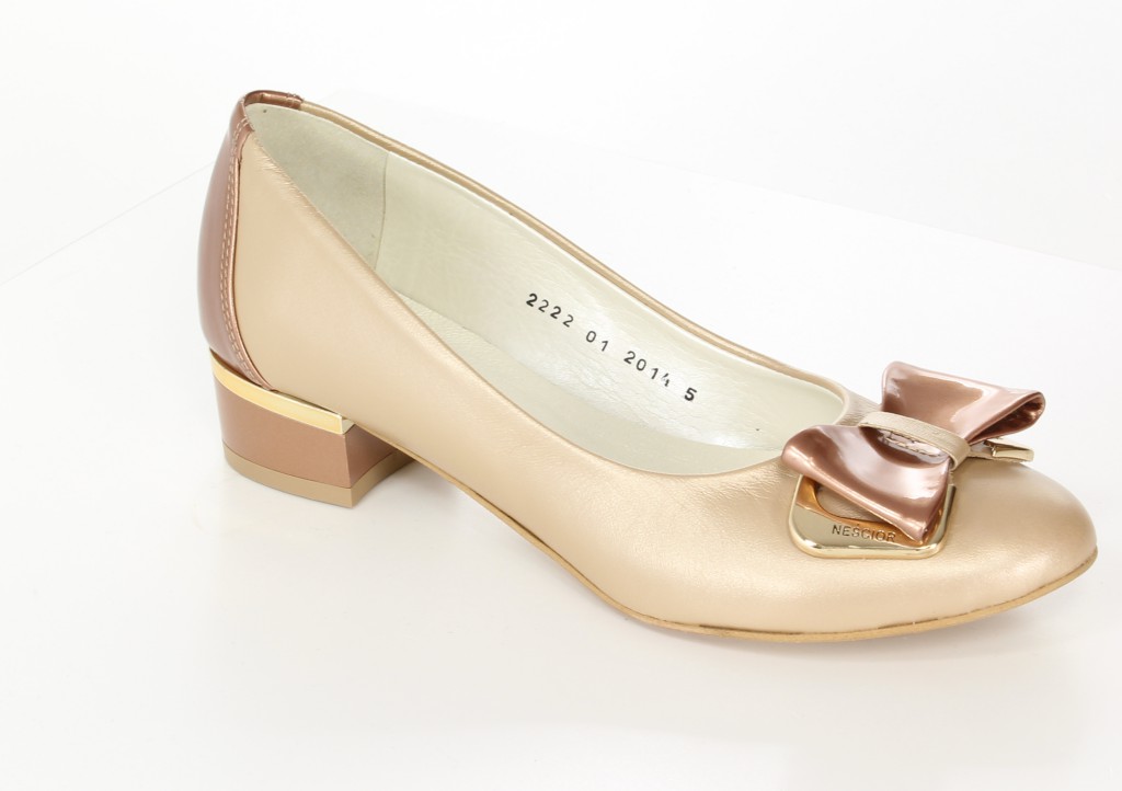 Neścior Baleriny 75-K Brąz Perła/Miedź L