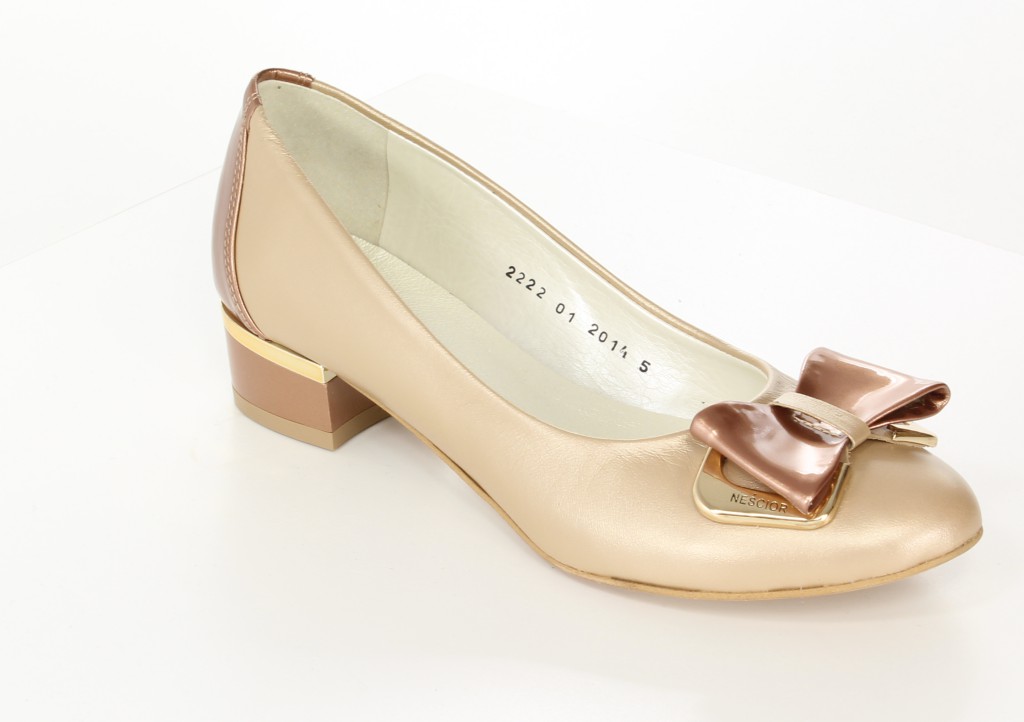 Neścior Baleriny 75-K Brąz Perła/Miedź L