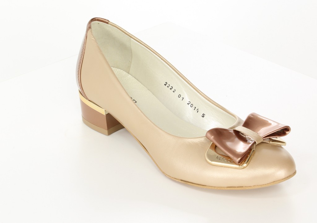 Neścior Baleriny 75-K Brąz Perła/Miedź L