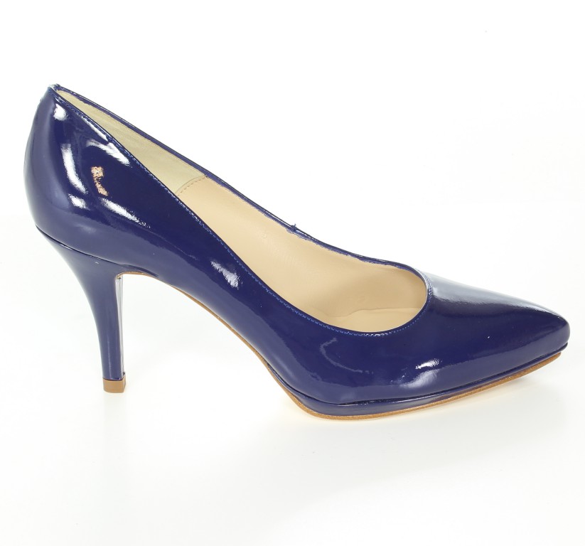 Unisa Czółenka Pepas-Pa Deep Blue Patent 