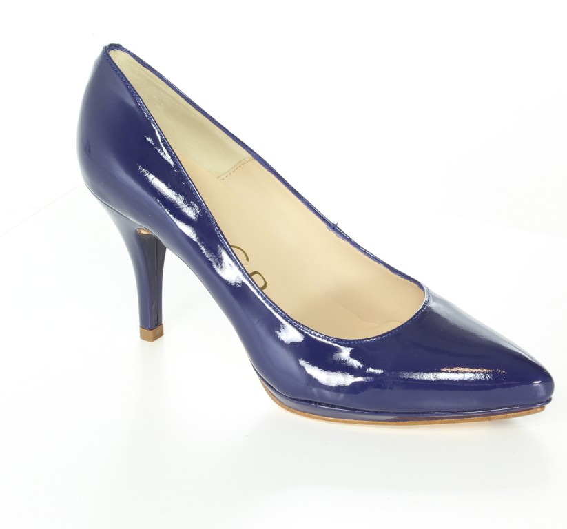 Unisa Czółenka Pepas-Pa Deep Blue Patent 