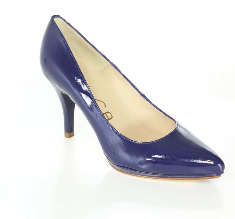 Unisa Czółenka Pepas-Pa Deep Blue Patent 