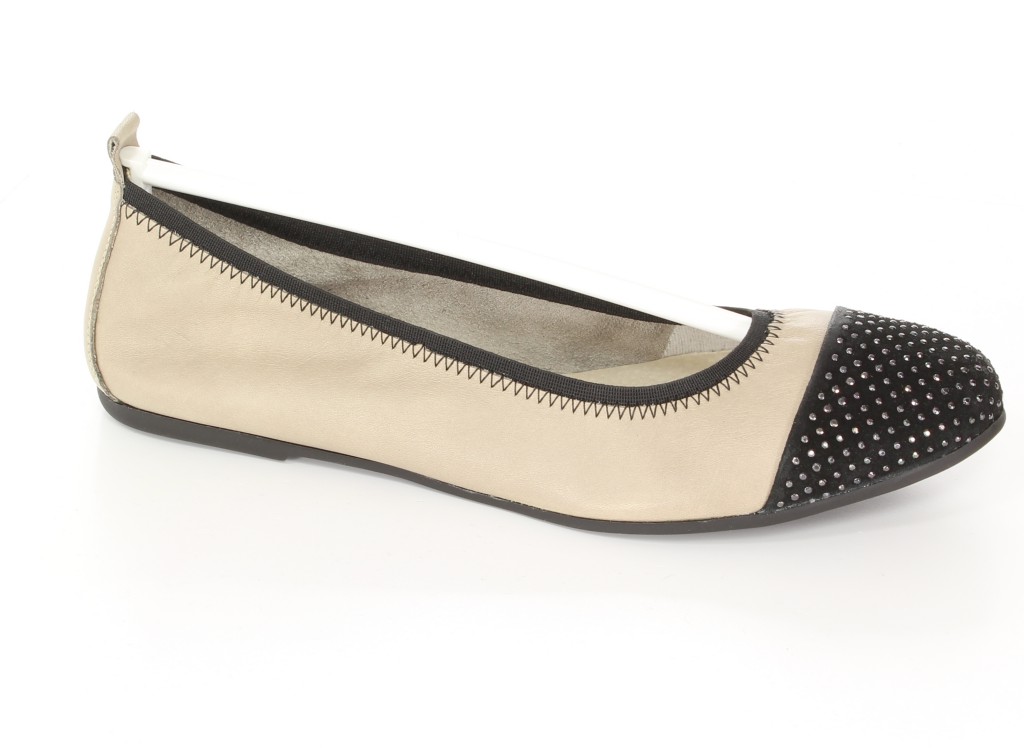 Mr.Tops Baleriny 1805 Taupe/Nero 