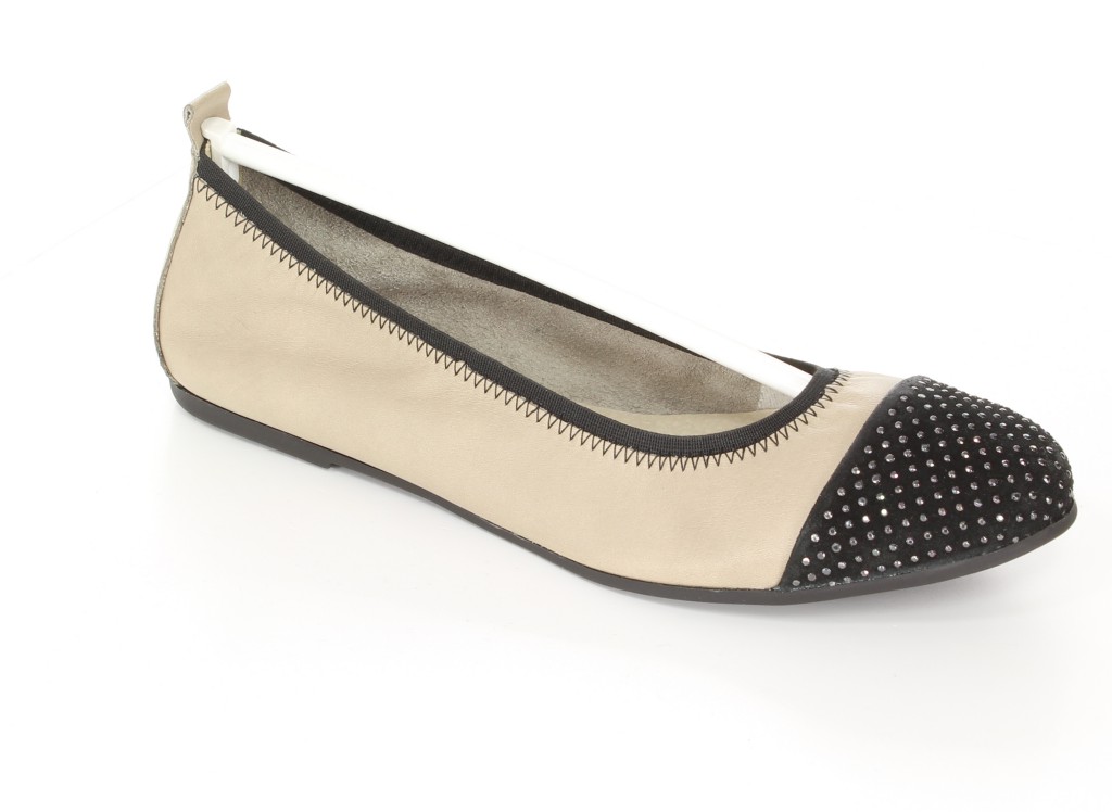 Mr.Tops Baleriny 1805 Taupe/Nero 