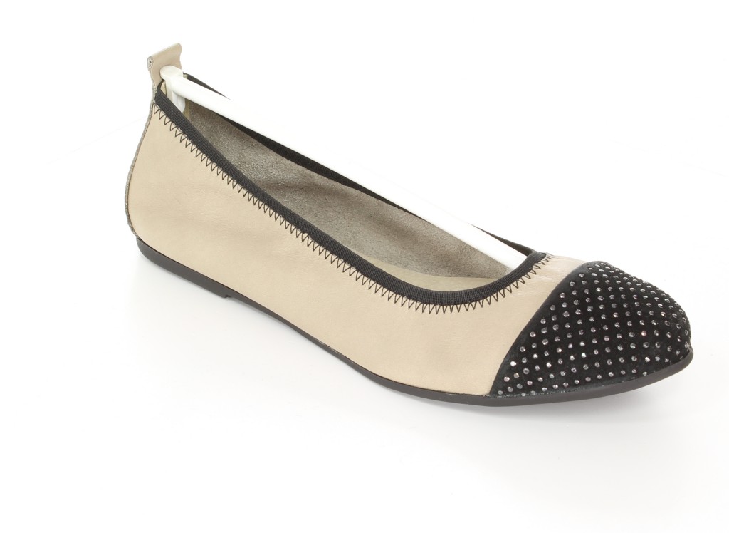 Mr.Tops Baleriny 1805 Taupe/Nero 