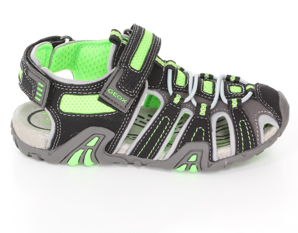 Geox Sandały J4224E  Czarny/J.Zielony r.28-35