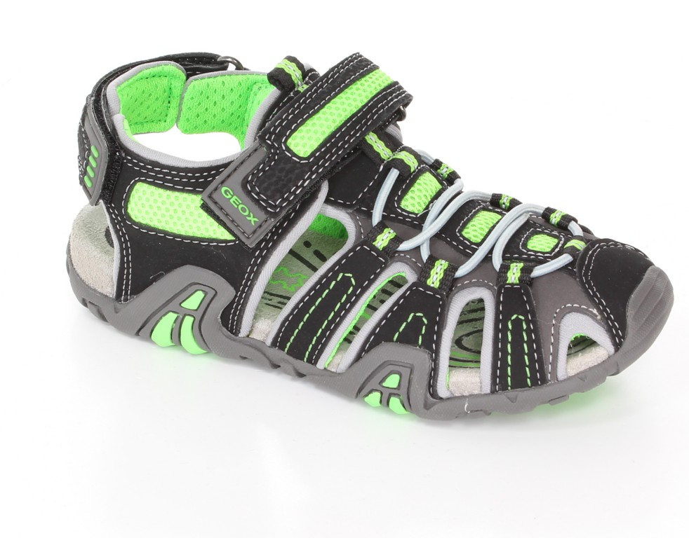 Geox Sandały J4224E  Czarny/J.Zielony r.28-35