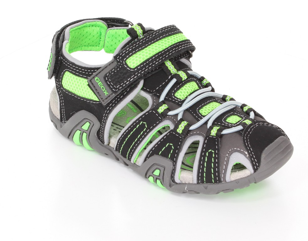 Geox Sandały J4224E  Czarny/J.Zielony r.28-35