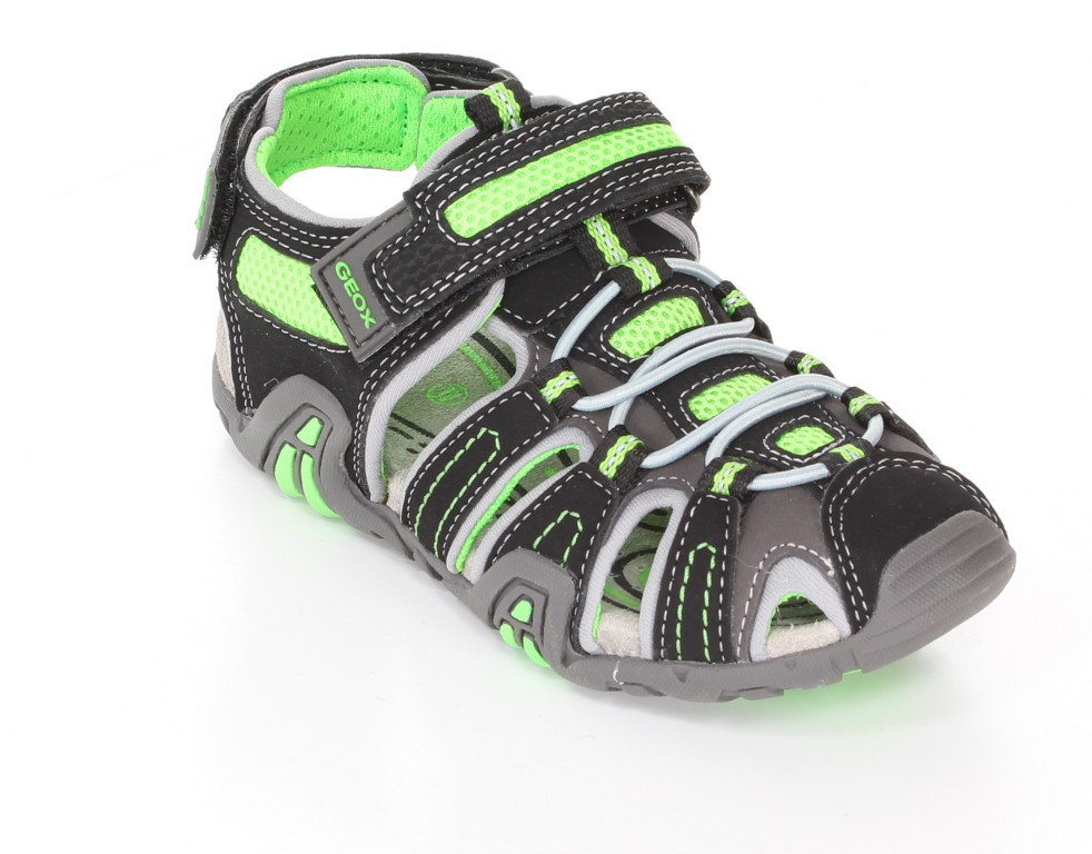 Geox Sandały J4224E  Czarny/J.Zielony r.28-35