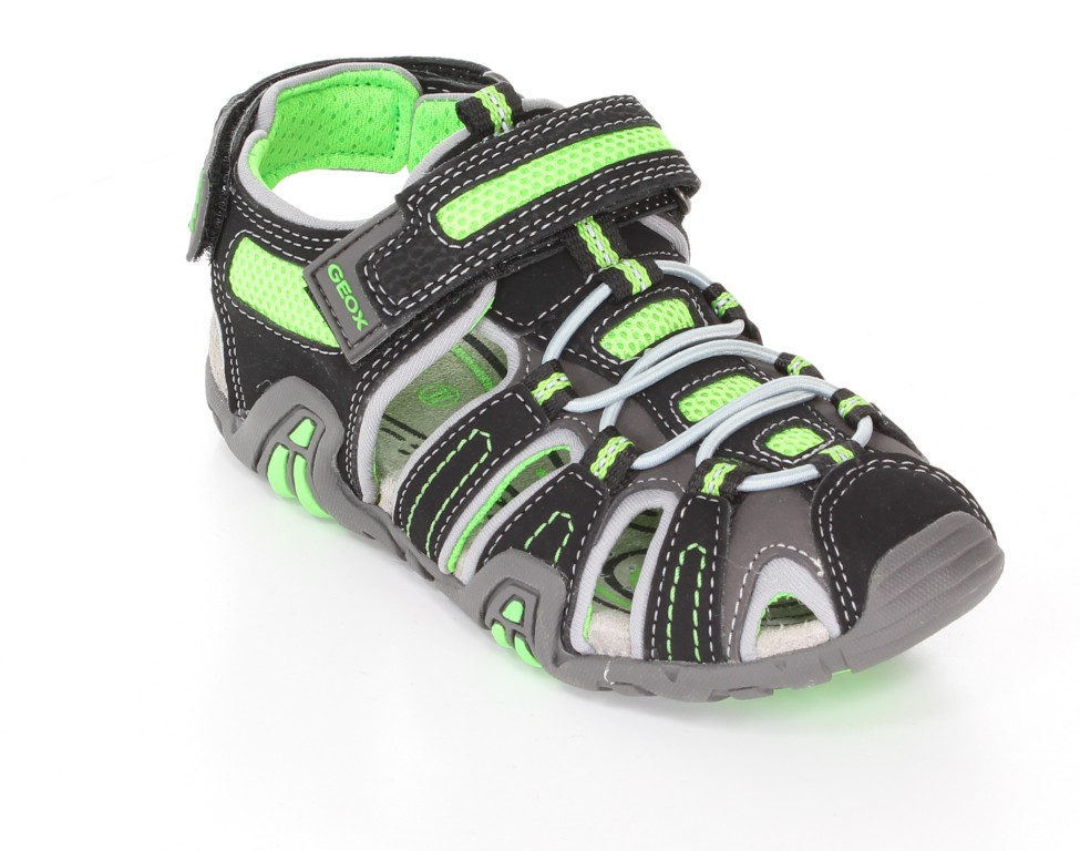 Geox Sandały J4224E  Czarny/J.Zielony r.36-39