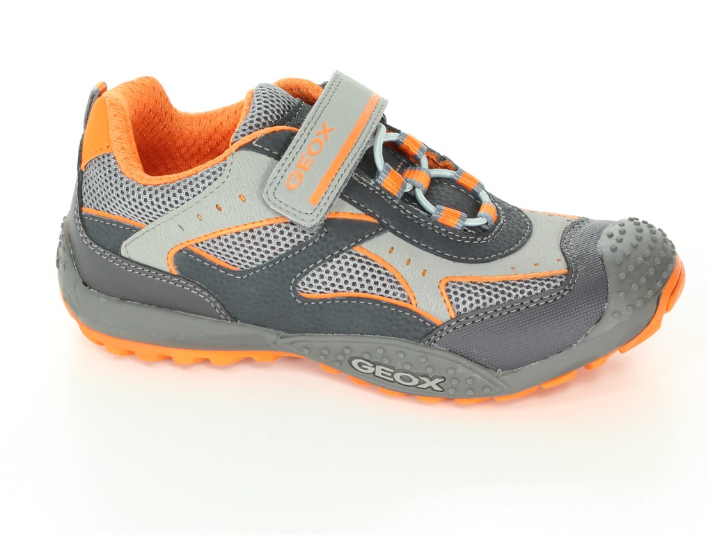 Geox Półbuty J42F2A Dk Grey/Orange r.32-35