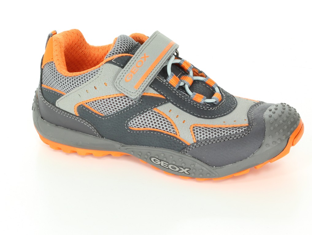 Geox Półbuty J42F2A Dk Grey/Orange r.32-35