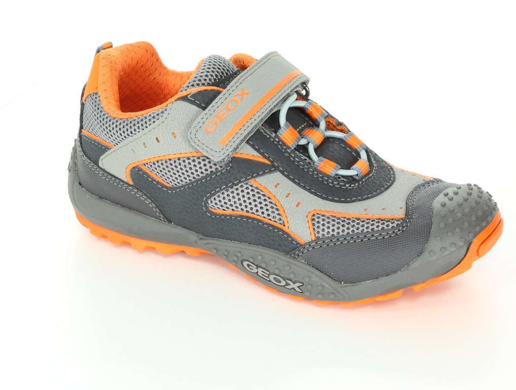 Geox Półbuty J42F2A Dk Grey/Orange r.32-35