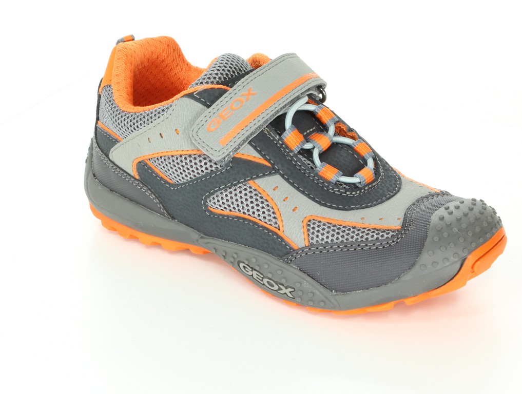 Geox Półbuty J42F2A Dk Grey/Orange r.32-35