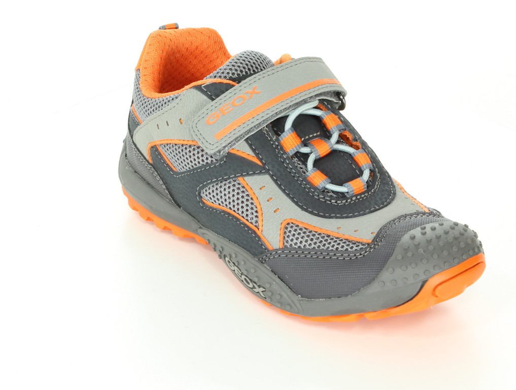 Geox Półbuty J42F2A Dk Grey/Orange r.32-35