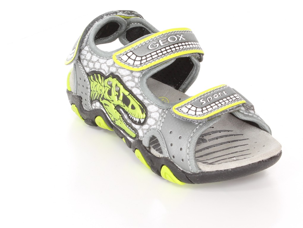 Geox Sandały J4224F Szary/J.Zielony r.24-27 