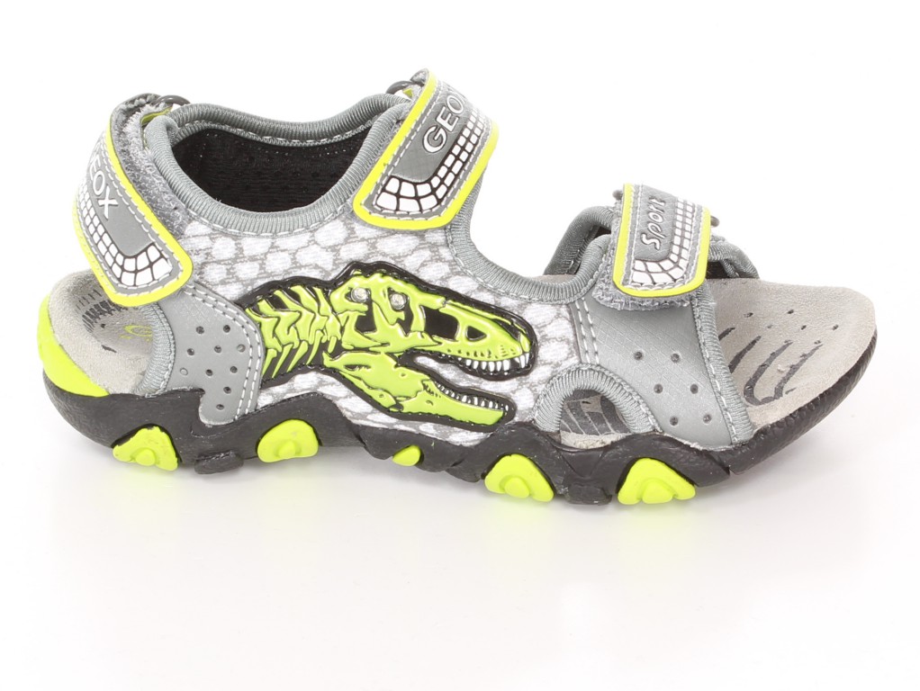 Geox Sandały J4224F Szary/J.Zielony r.28-32