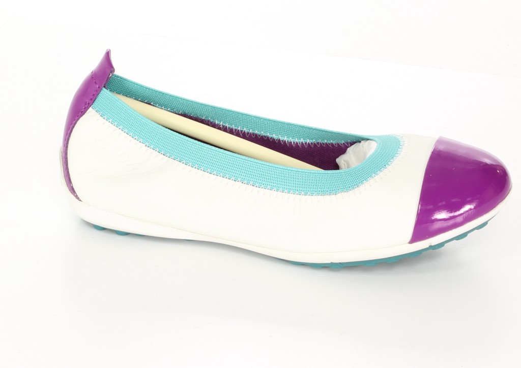 Geox Baleriny J42BOB Biały/Purpurowy r.28-31

