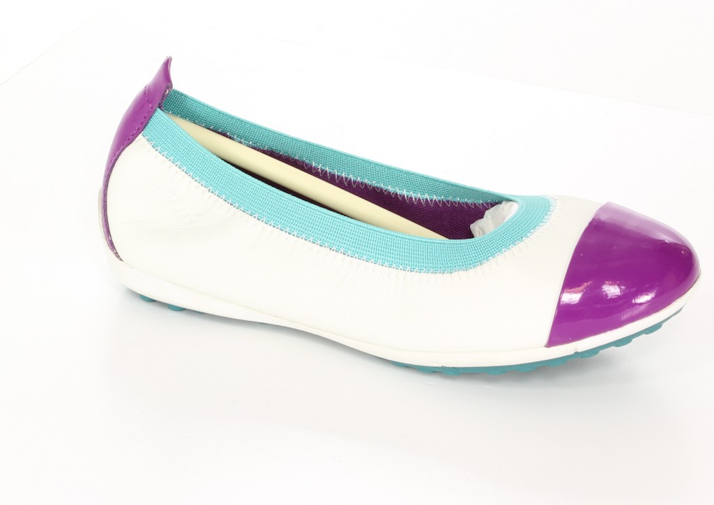 Geox Baleriny J42BOB Biały/Purpurowy r.28-31
