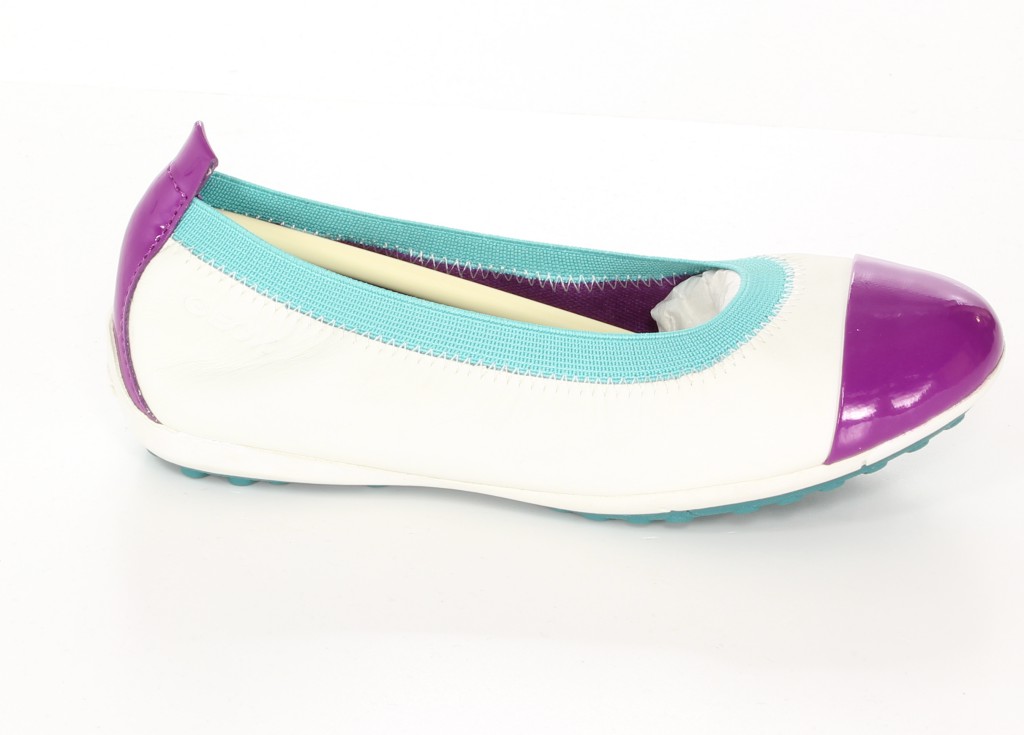 Geox Baleriny J42BOB Biały/Purpurowy r.32-36
