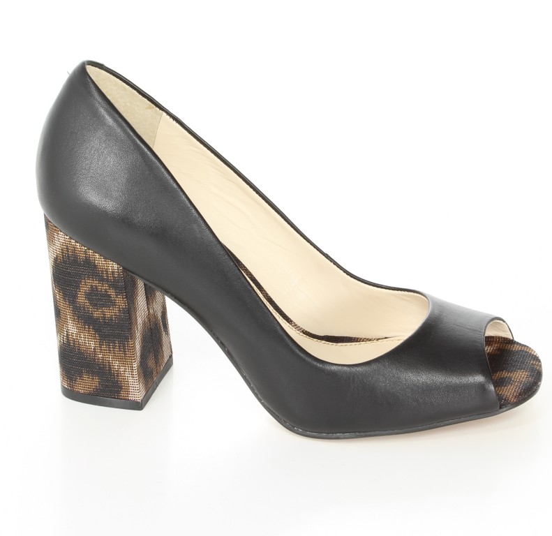 Esdra Czółenka 006 Vitello Preto 
