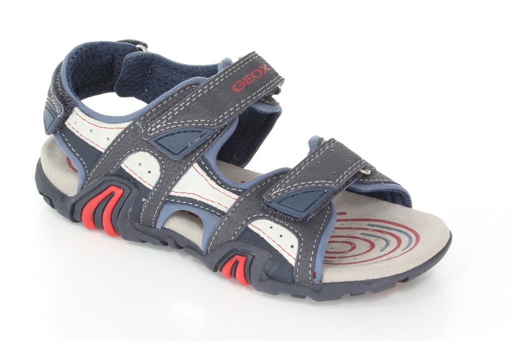 Geox Sandały J32L7N Morski/Czerwony r.35-39