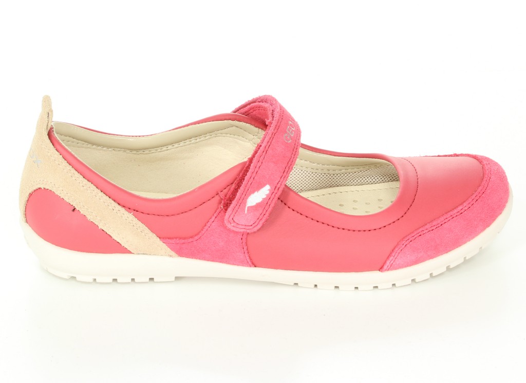 Geox Półbuty J4281D Cherry/Skin r.32-36