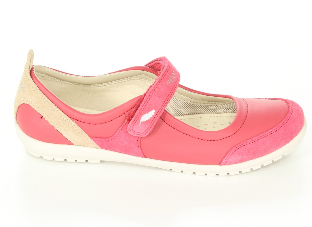 Geox Półbuty J4281D Cherry/Skin r.32-36