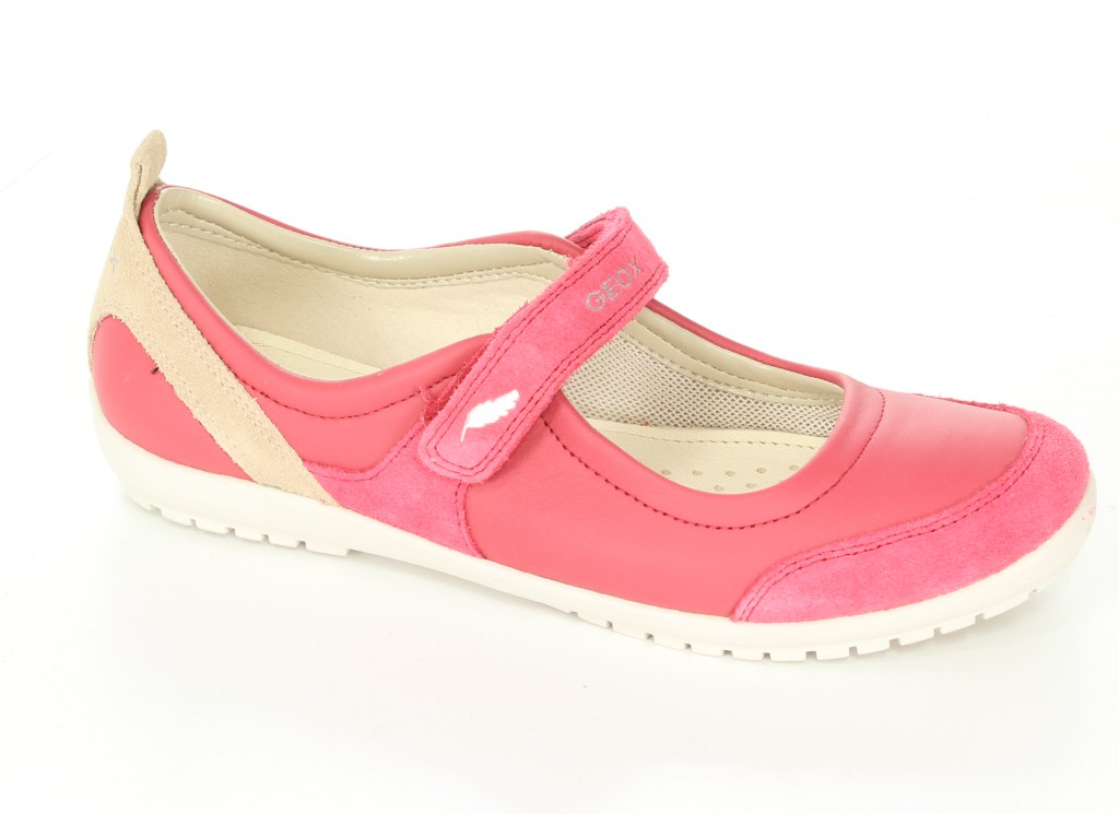 Geox Półbuty J4281D Cherry/Skin r.32-36